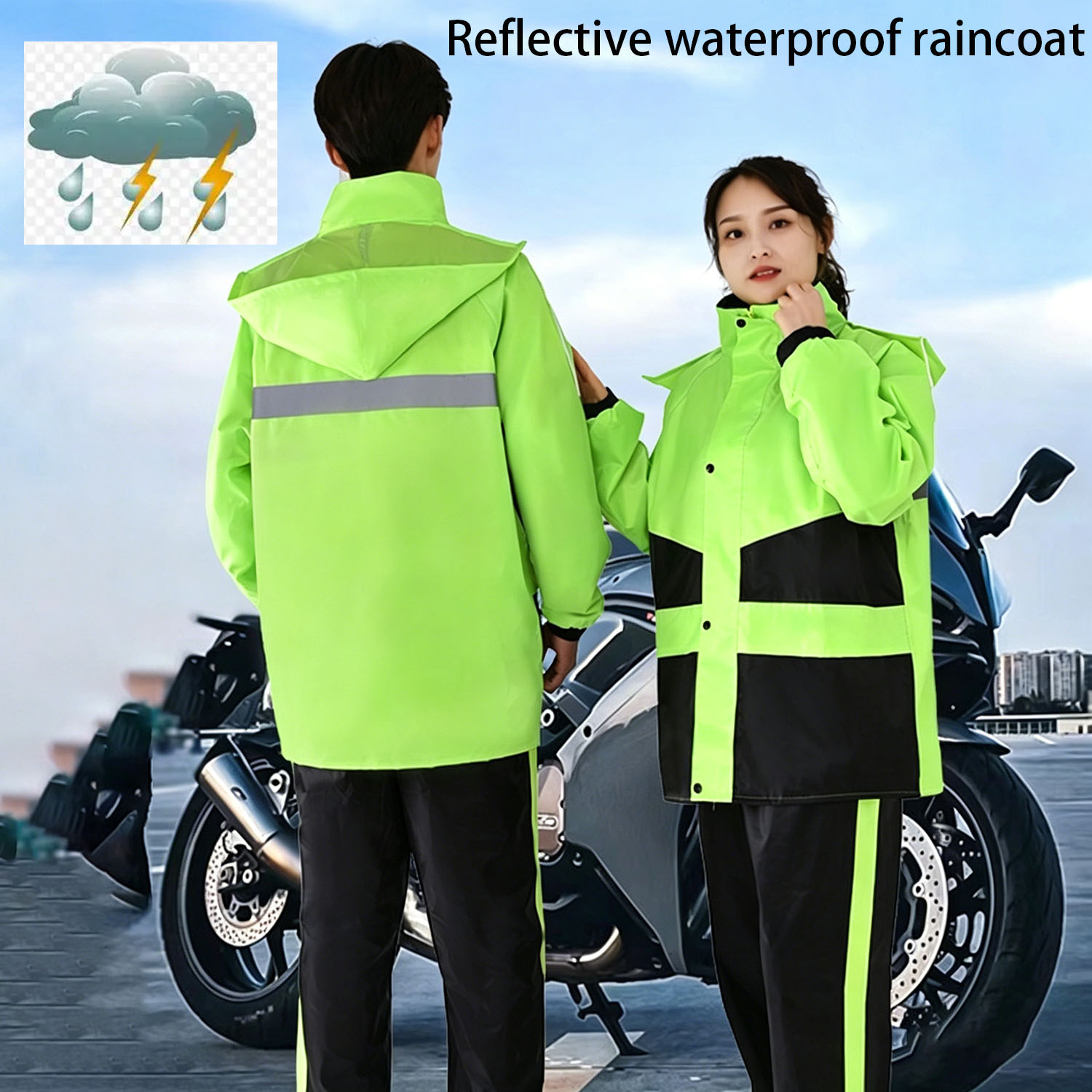 Motorcycle Gear For Women - Motorrad-Regenanzüge für Männer und Frauen Wasserdichte