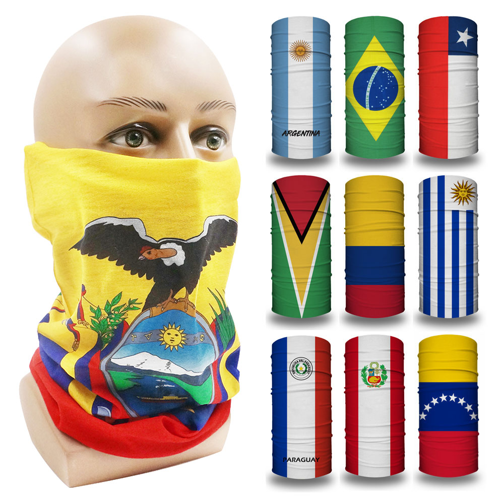 Motorcycle Gear For Women - Brasilien Chile Argentinien Ecuador Nationalflagge Bandana