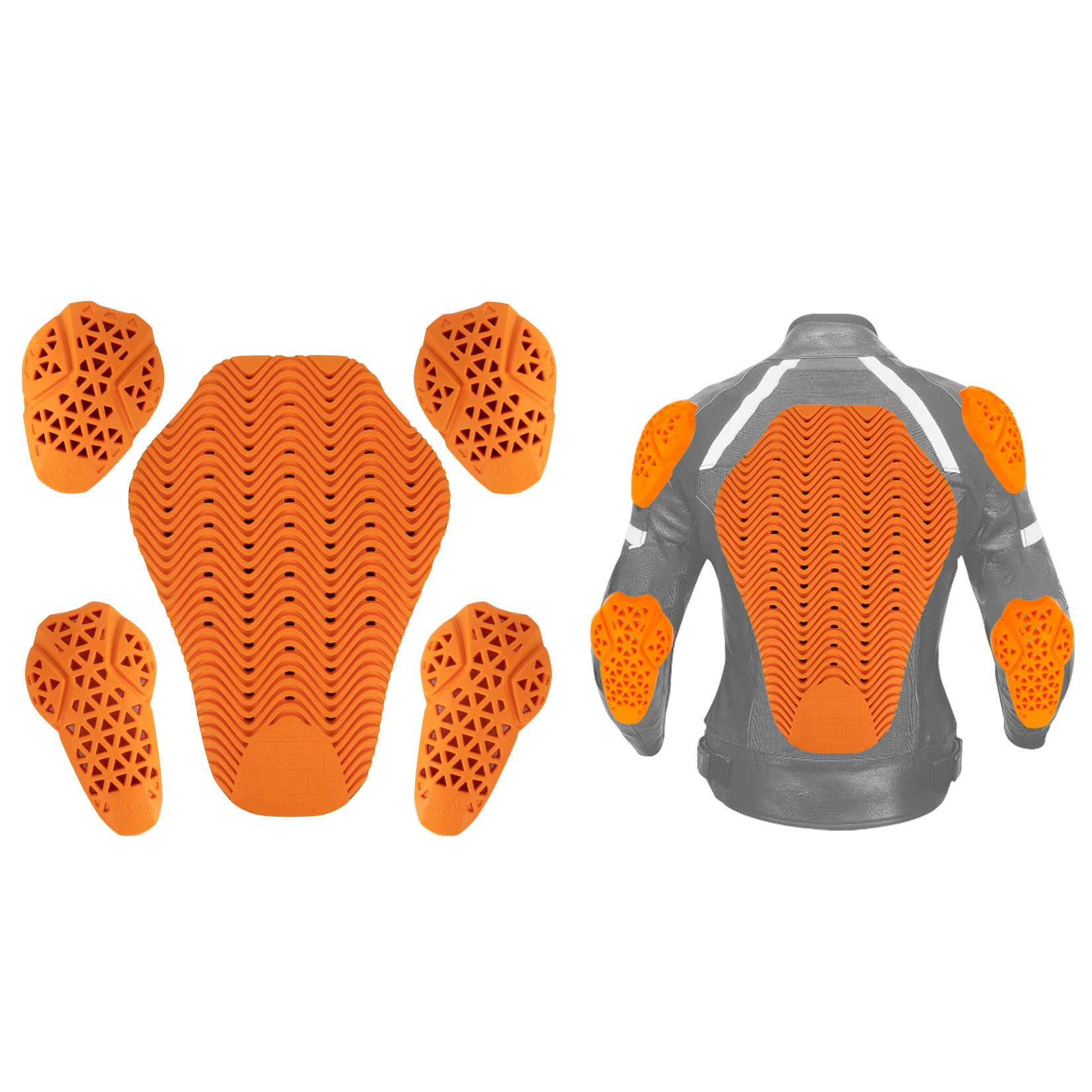 Chest Protector Armor - CE Level 2 Motorrad-Schutzjacken-Einsätze Motorradjacken-Polster Universal