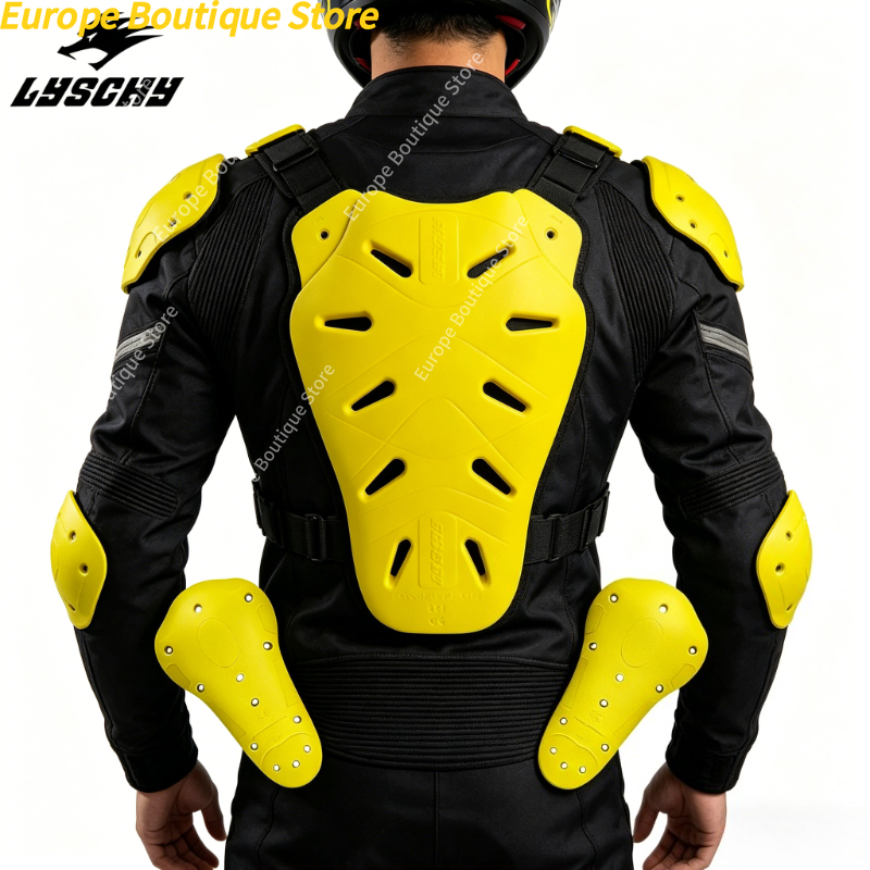 Chest Protector Armor - CE2 Level Motorrad-Schutzkleidung LYSCHY Komplettset Schulter-Ellbogen-Rücken-Protektor