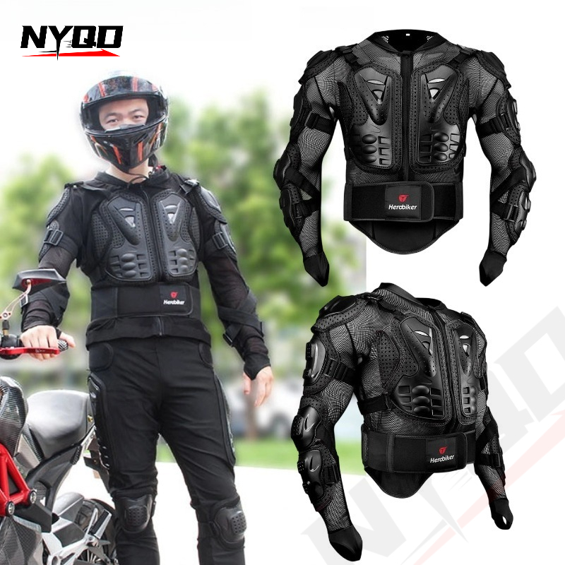 Chest Protector Armor - Motorrad-Schutzjacke für Offroad-Motocross, Anti-Sturz Knie-Ellbogen-Brust-Nacken-Protektor-Set