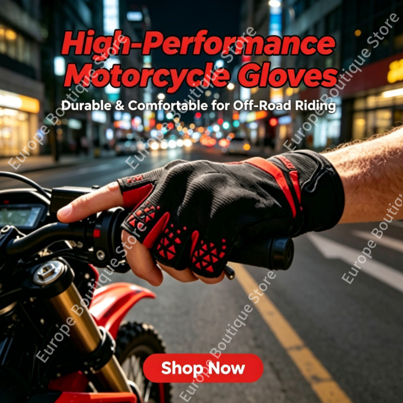 Motorcycle Gear For Women - 2026 NEU Herren Damen Sommer Halbfinger-Motorradhandschuhe