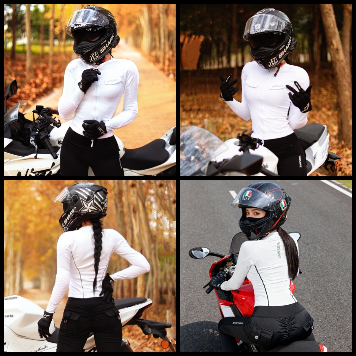 WOSAWE Damen Motorradjacke und – Motorcycle Gear Jacket And Pants Bewertung und Preis
